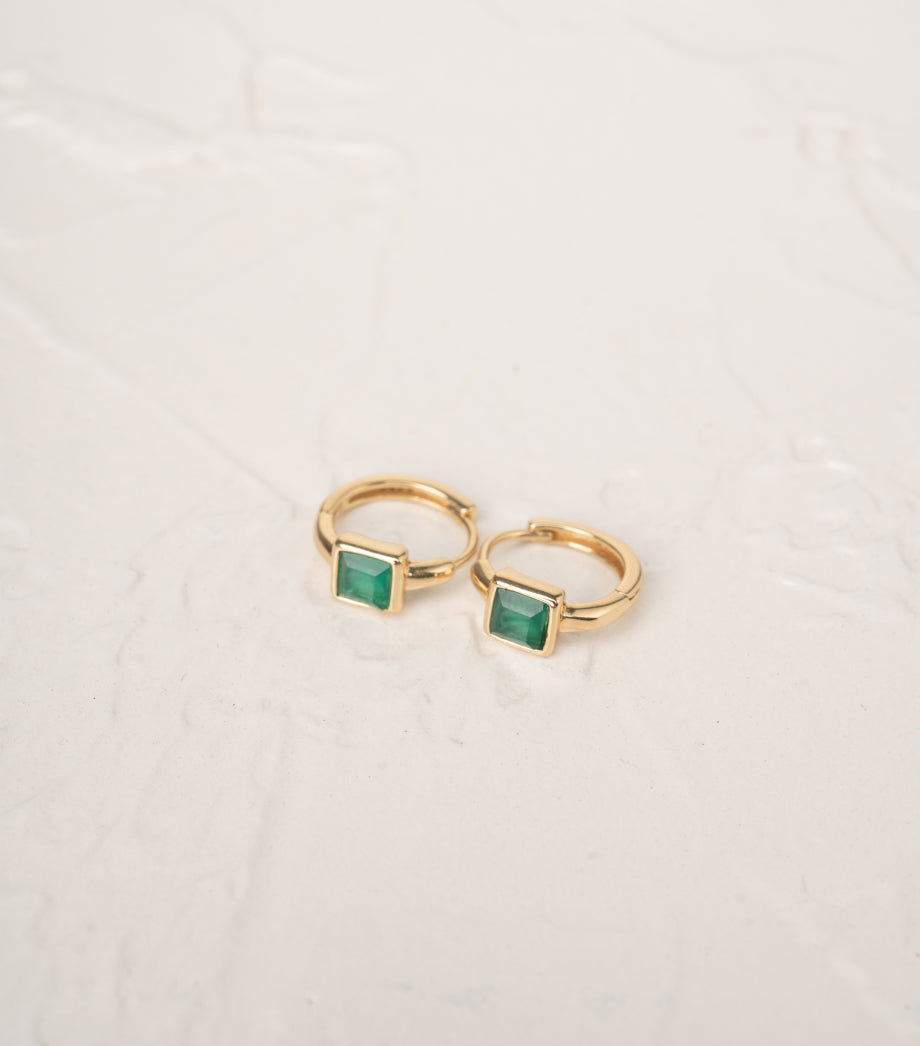 CELEST Earrings - Chrysoprase